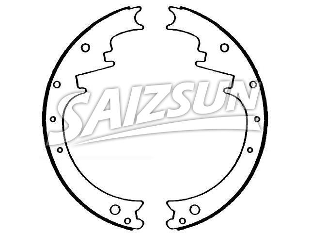 Bremsbackensatz Brake Shoe Set:30-286BB