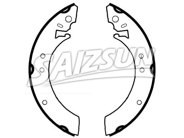 Bremsbackensatz Brake Shoe Set:396-8113