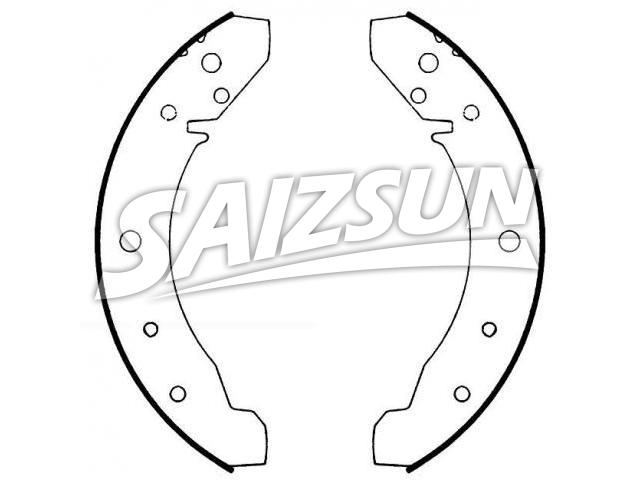 Bremsbackensatz Brake Shoe Set:168-881