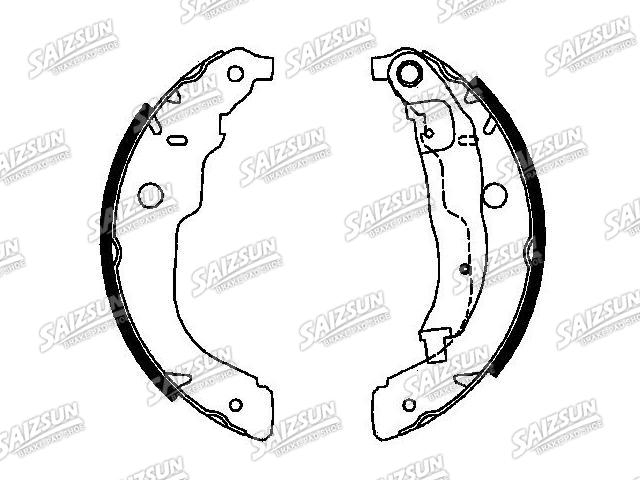 Bremsbackensatz Brake Shoe Set:4242.20