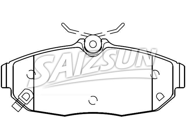 Bremsbelagsatz, Scheibenbremse Brake Pad Set:CR3Z-2200-A