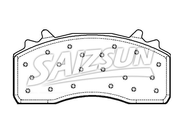 Bremsbelagsatz, Scheibenbremse Brake Pad Set:008 420 64 20