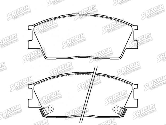 Bremsbelagsatz, Scheibenbremse Brake Pad Set:58101-K0A50
