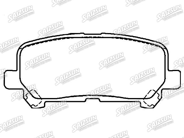 Bremsbelagsatz, Scheibenbremse Brake Pad Set:04466-26030