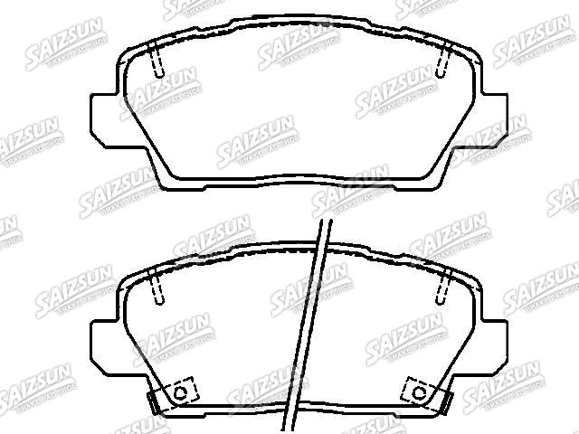 Bremsbelagsatz, Scheibenbremse Brake Pad Set:58101-G6A00