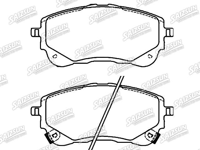 Bremsbelagsatz, Scheibenbremse Brake Pad Set:04465-02470