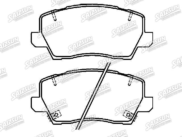 Bremsbelagsatz, Scheibenbremse Brake Pad Set:58101-G6A40