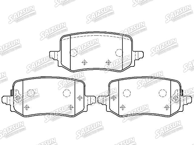 Bremsbelagsatz, Scheibenbremse Brake Pad Set:58302-N7A60