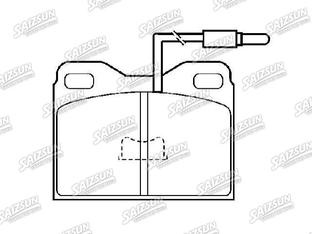 Bremsbelagsatz, Scheibenbremse Brake Pad Set:95588903