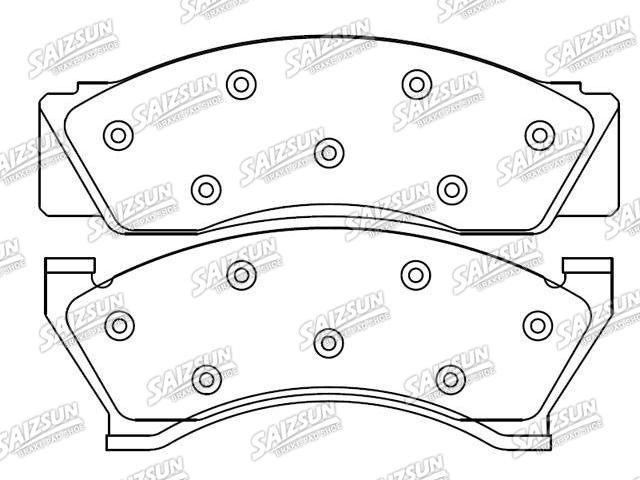 Bremsbelagsatz, Scheibenbremse Brake Pad Set:D5DZ-2200-D