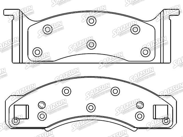 Bremsbelagsatz, Scheibenbremse Brake Pad Set:D33-773A