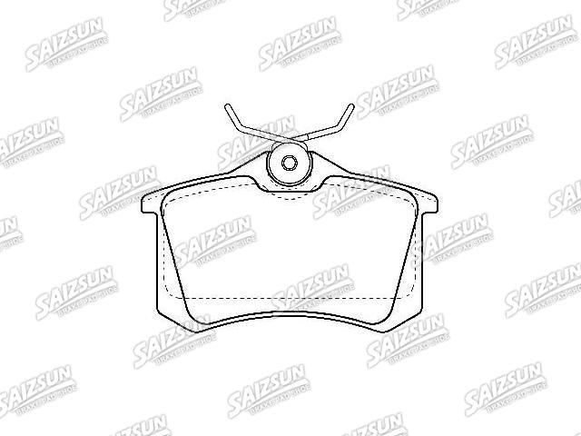 Bremsbelagsatz, Scheibenbremse Brake Pad Set:7M0 698 451