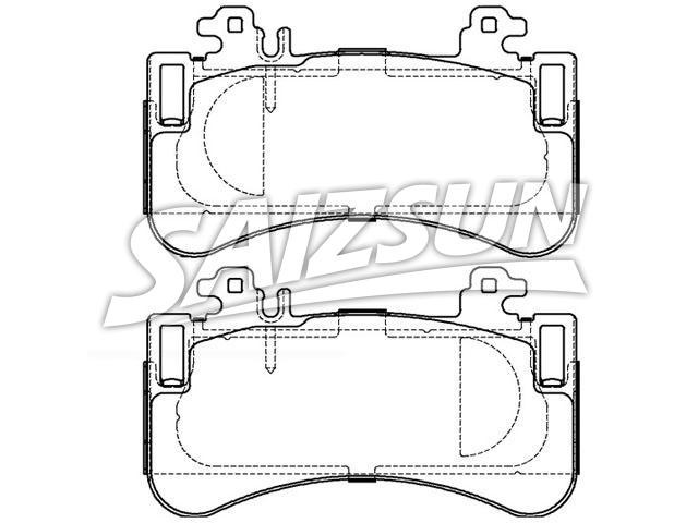 Bremsbelagsatz, Scheibenbremse Brake Pad Set:A 000 420 07 06