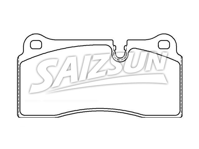 Bremsbelagsatz, Scheibenbremse Brake Pad Set:34 21 8 091 600