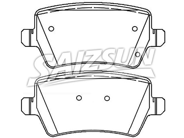 Bremsbelagsatz, Scheibenbremse Brake Pad Set:ENS12D250AA
