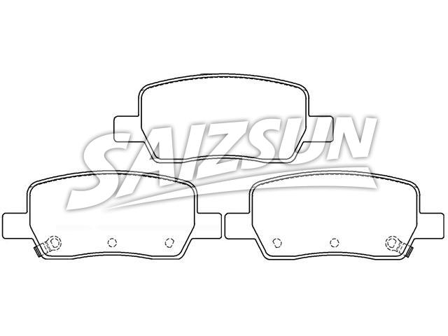 Bremsbelagsatz, Scheibenbremse Brake Pad Set:58302-P2A30