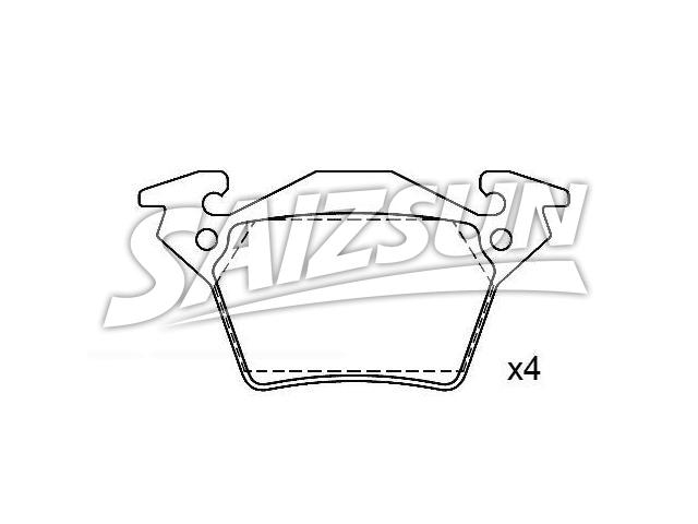 Bremsbelagsatz, Scheibenbremse Brake Pad Set:000 421 42 10