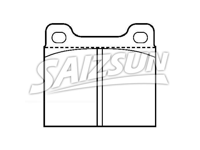 Bremsbelagsatz, Scheibenbremse Brake Pad Set:001 420 06 20