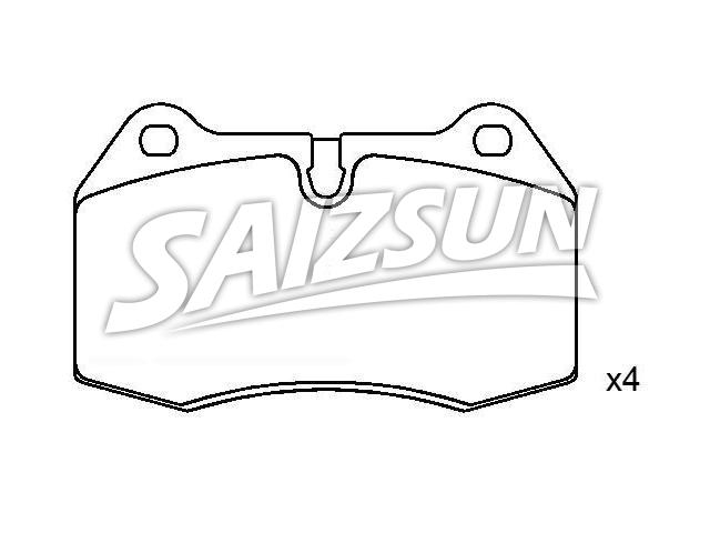 Bremsbelagsatz, Scheibenbremse Brake Pad Set:34 11 6 761 249