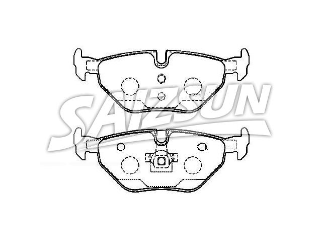 Bremsbelagsatz, Scheibenbremse Brake Pad Set:34 21 6 778 168