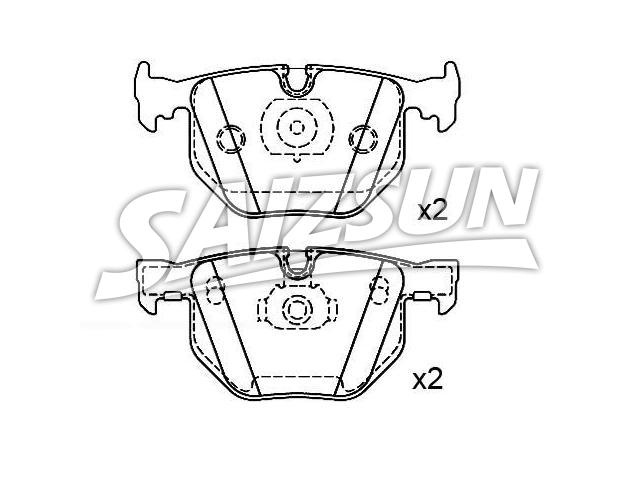 Bremsbelagsatz, Scheibenbremse Brake Pad Set:34 21 6 761 285