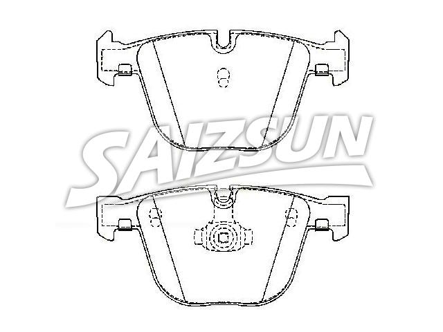 Bremsbelagsatz, Scheibenbremse Brake Pad Set:34 21 6 768 471