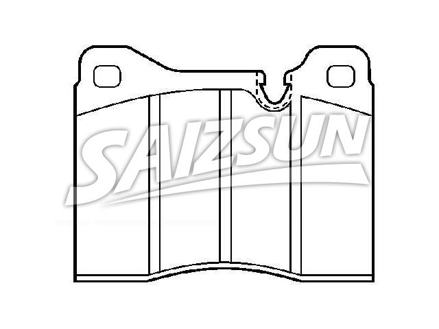 Bremsbelagsatz, Scheibenbremse Brake Pad Set:34 11 1 158 360