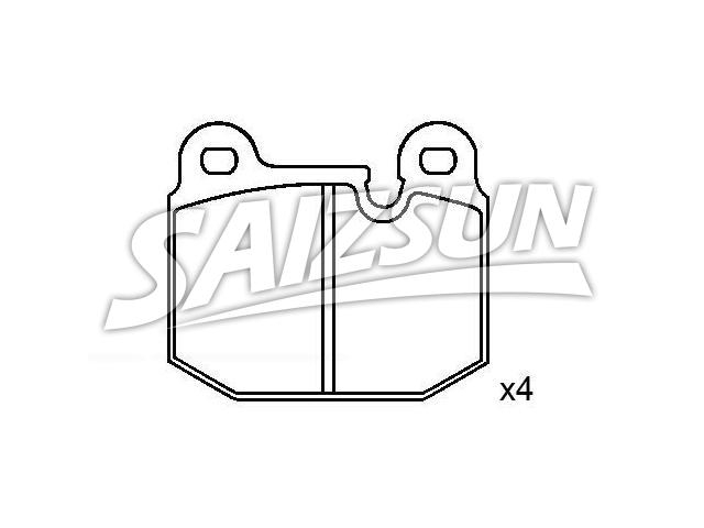 Bremsbelagsatz, Scheibenbremse Brake Pad Set:34 11 1 159 249