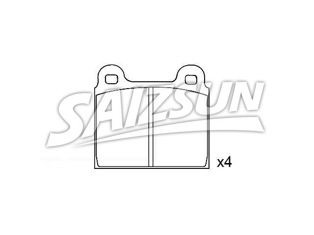 Bremsbelagsatz, Scheibenbremse Brake Pad Set:251 698 151 D