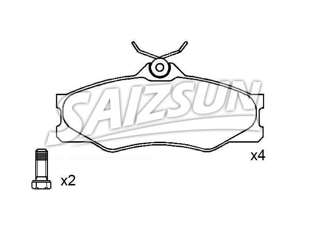 Bremsbelagsatz, Scheibenbremse Brake Pad Set:251 698 151 F