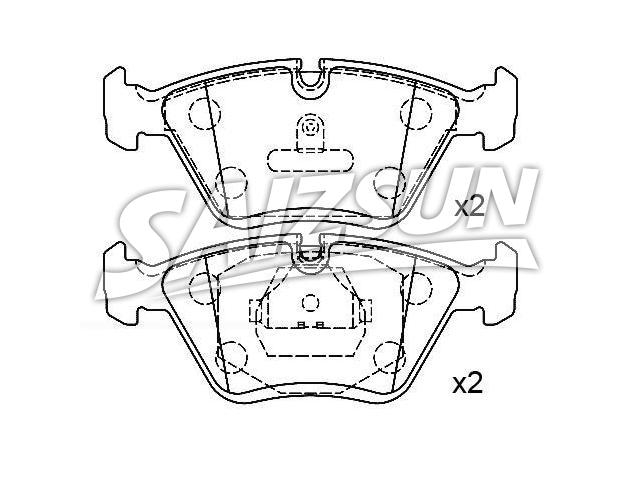 Bremsbelagsatz, Scheibenbremse Brake Pad Set:447 698 151 C