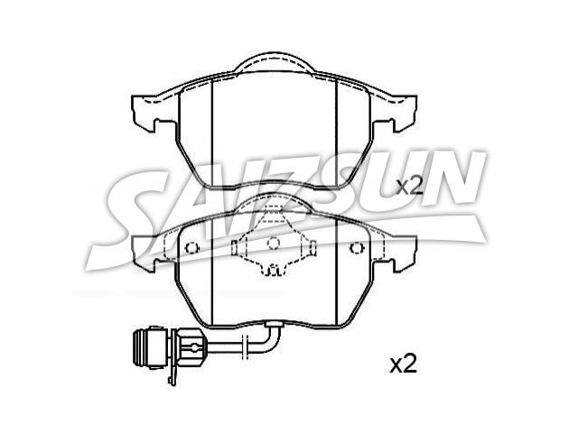 Bremsbelagsatz, Scheibenbremse Brake Pad Set:4A0 698 151