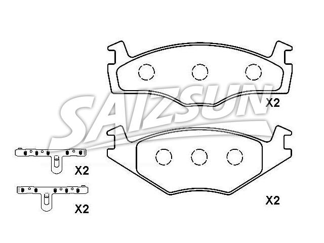 Bremsbelagsatz, Scheibenbremse Brake Pad Set:867 698 151