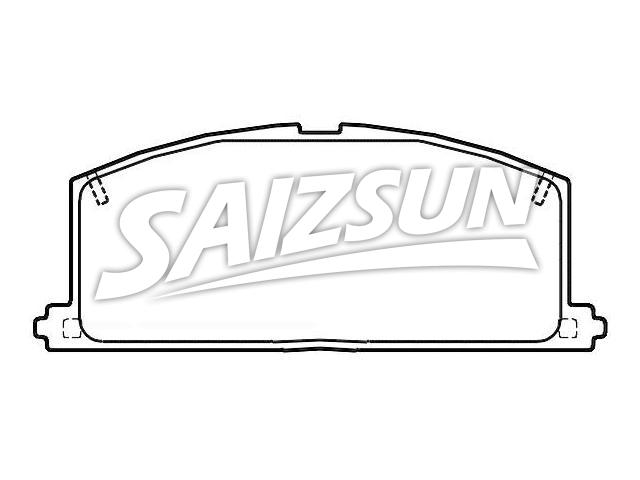 Bremsbelagsatz, Scheibenbremse Brake Pad Set:04465-21010