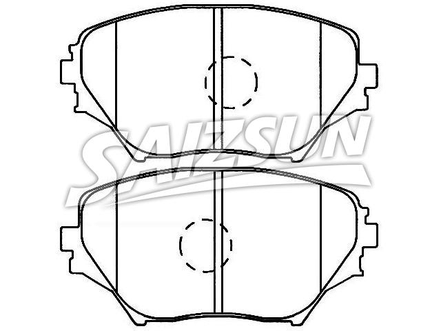 Bremsbelagsatz, Scheibenbremse Brake Pad Set:04465-42080