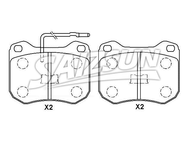 Bremsbelagsatz, Scheibenbremse Brake Pad Set:4248.34