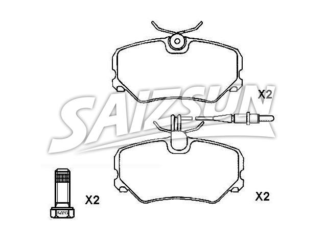 Bremsbelagsatz, Scheibenbremse Brake Pad Set:4250.55