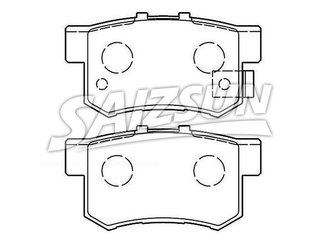 Bremsbelagsatz, Scheibenbremse Brake Pad Set:43022-SM4-G00