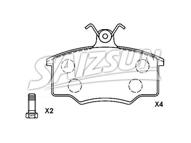 Bremsbelagsatz, Scheibenbremse Brake Pad Set:431 698 151 E