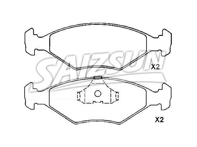 Bremsbelagsatz, Scheibenbremse Brake Pad Set:5 894 112