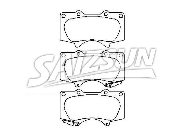 Bremsbelagsatz, Scheibenbremse Brake Pad Set:04465-35290