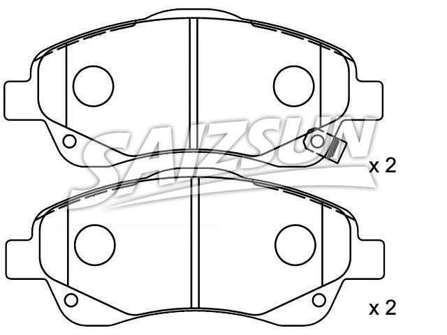 Bremsbelagsatz, Scheibenbremse Brake Pad Set:04465-05130