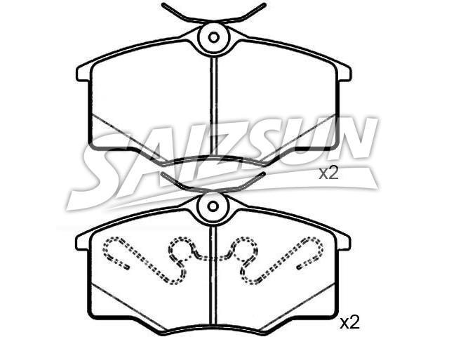 Bremsbelagsatz, Scheibenbremse Brake Pad Set:1605 021