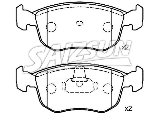 Bremsbelagsatz, Scheibenbremse Brake Pad Set:1 022 077