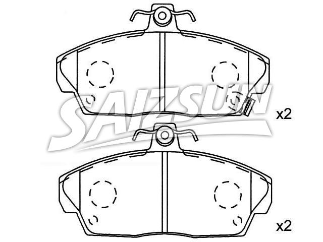 Bremsbelagsatz, Scheibenbremse Brake Pad Set:45022-S6D-E01