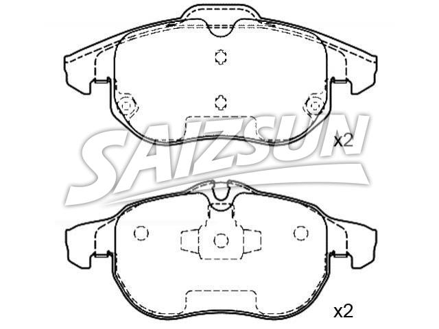 Bremsbelagsatz, Scheibenbremse Brake Pad Set:1605 113