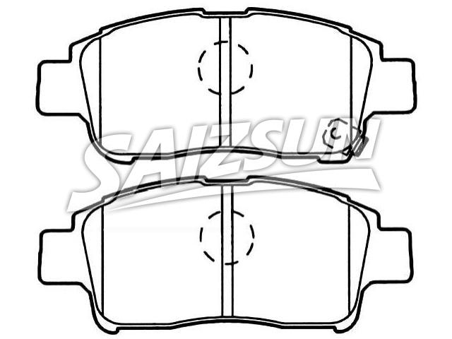 Bremsbelagsatz, Scheibenbremse Brake Pad Set:04465-52070