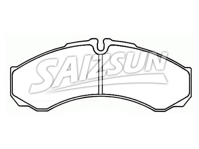 Bremsbelagsatz, Scheibenbremse Brake Pad Set:1906401
