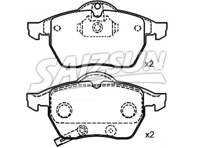 Bremsbelagsatz, Scheibenbremse Brake Pad Set:48 39 924