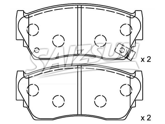 Bremsbelagsatz, Scheibenbremse Brake Pad Set:D1060-50Y90